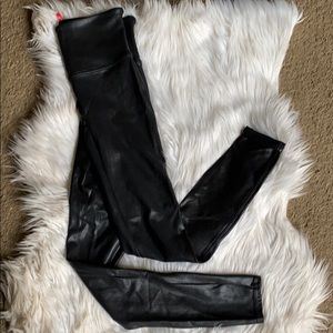 SPANX Faux Leather Leggings